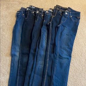 Lot of 6 pairs of Justice jeggings (size 10S)